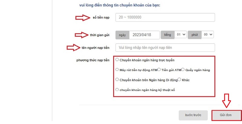 hướng dẫn nạp tiền 789bet đơn giản cho tài khoản gold 13 công ty gửi tiền b3