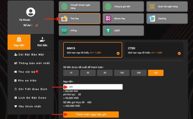 hướng dẫn nạp tiền 789bet đơn giản cho tài khoản gold 6 nạp tiền 789bet bằng thẻ cào